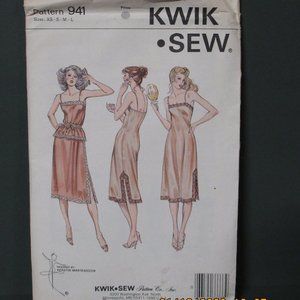 Kwik Sew Ladies Full/Half Slip + Camisole Pattern